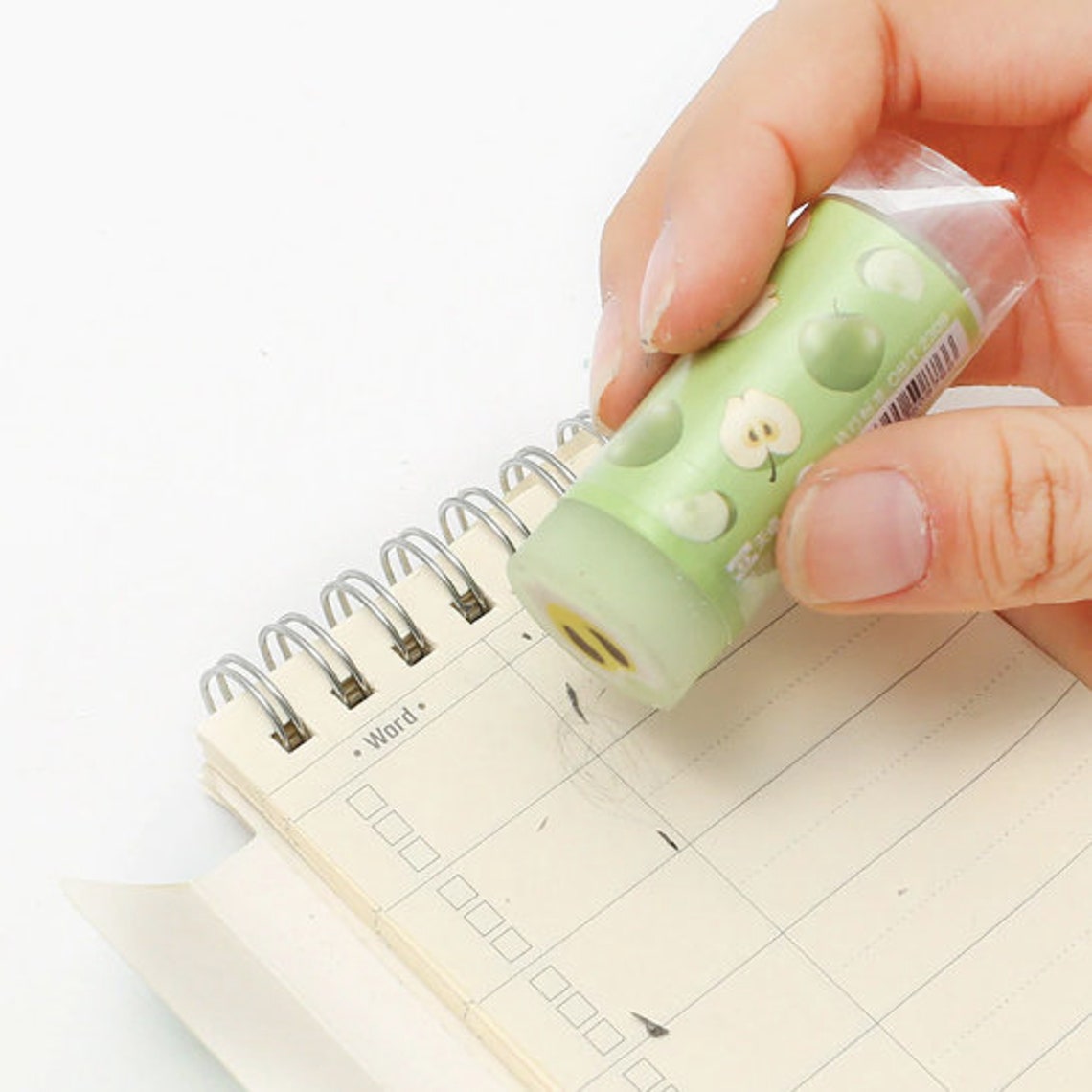 Creative Fruitgreen Apple Eraser Student's Rubber Etsy