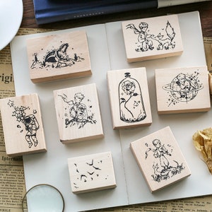 Gift for HimHer DIY Cute Craft Wooden Stamps Scrap booking Accessory School /& Office Stationery Stamp Seal Teacher/'s Gift