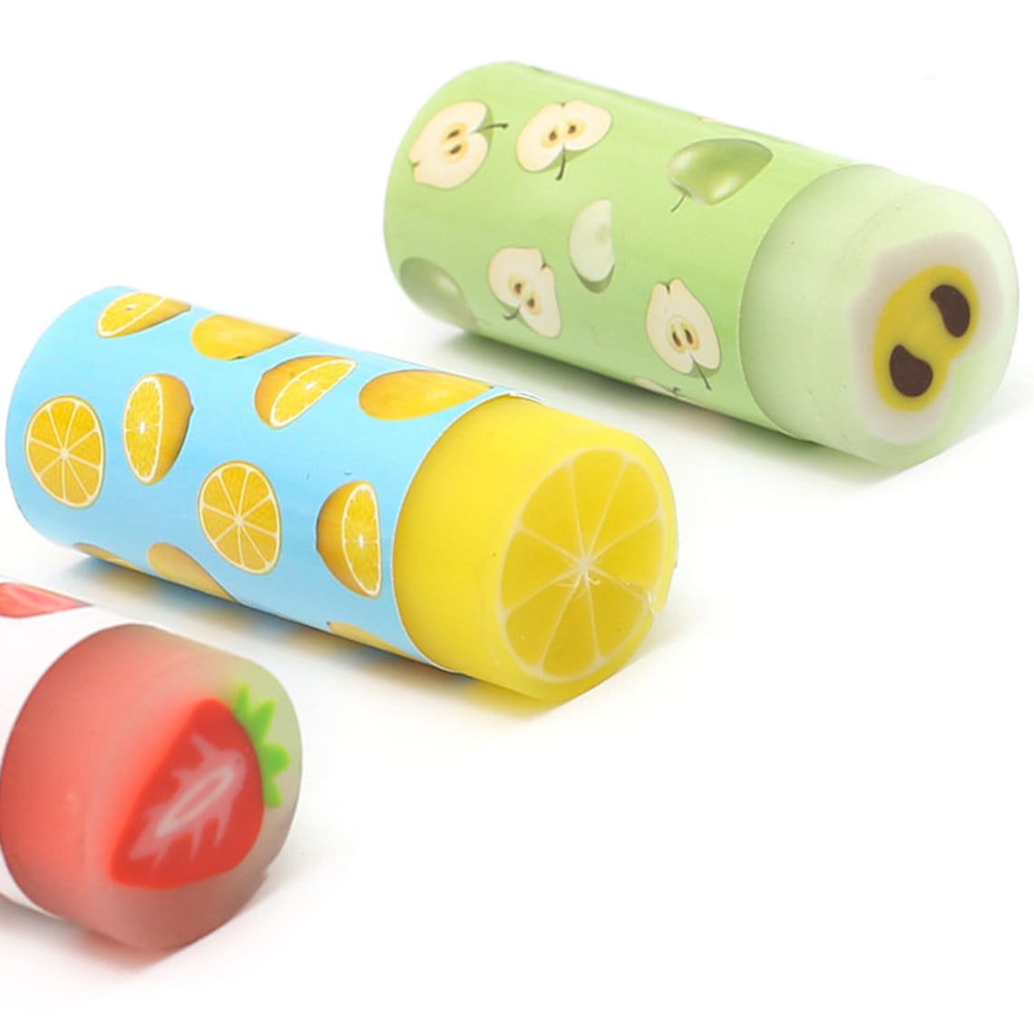Creative Fruitgreen Apple Eraser Student's Rubber Etsy
