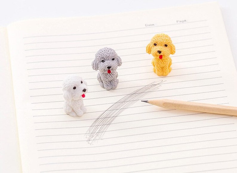 Creative Cute Dog Style Eraser Student's Rubber | Etsy