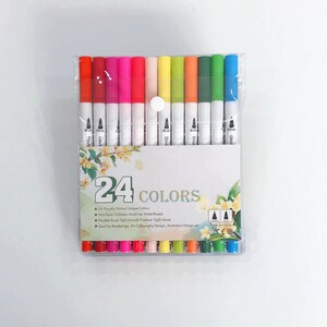 24/36/48/60/80/100 Colors Double Head Colored Pen for Students - Etsy