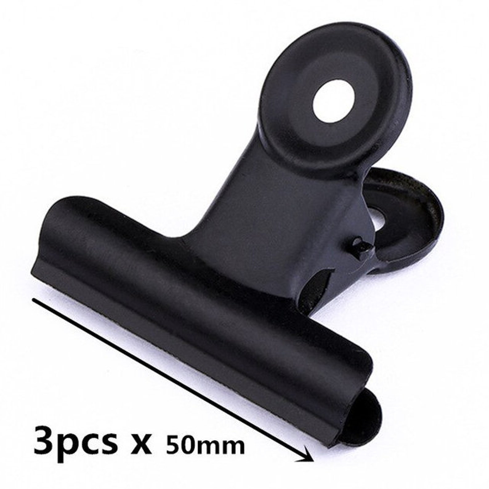 Pack of Creative Black Metal Clamps Paper Clips Student/kid/ Etsy