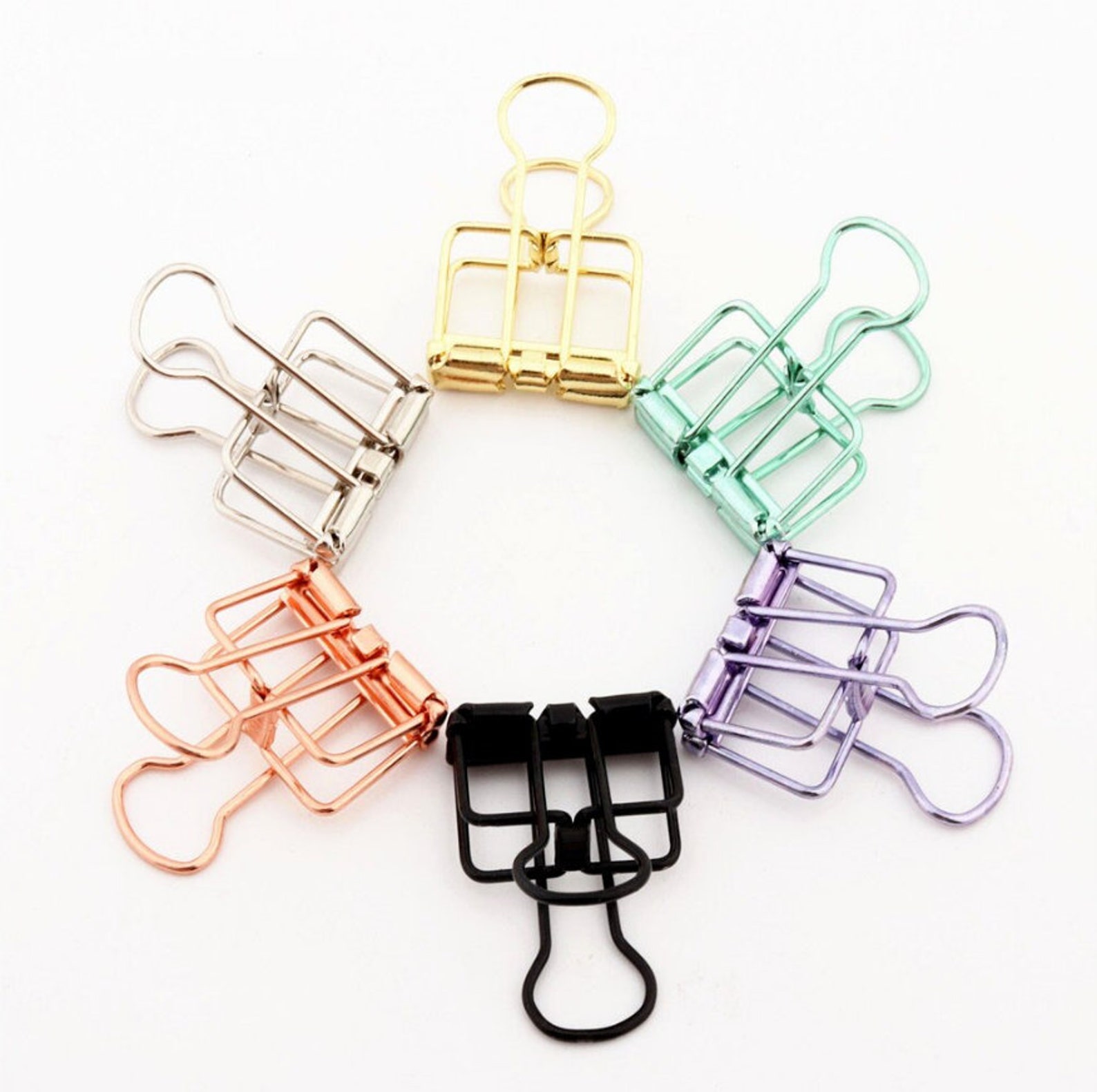 ZOZA 8Pcs Cute Catoon Small Eye Clip Binde Fun Decoative