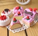 Pack of 4 Cute Dessert Cake Erasers, Student's Rubber, Scrap-book Accessory, School & Office Stationery, Teacher's Gift, Gift for Him/Her 