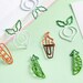 Pack of 5 Cute Multiple Shaped Metallic Paper Clips, Paper Clips, Student/Kid/ DIY Paper Clips, School & Office Supplies, Gift for Him/Her 