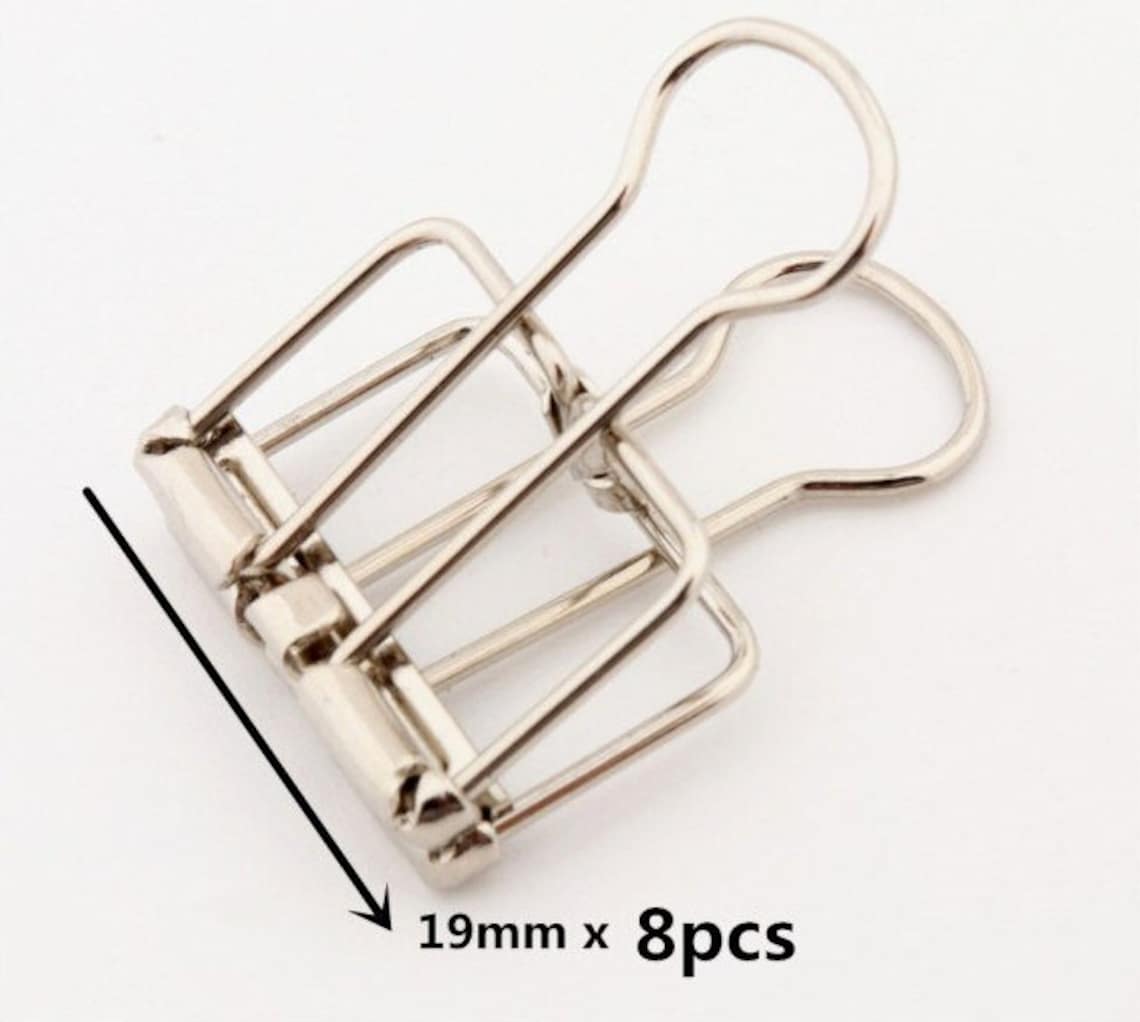 Pack of Creative Silver Decorative Binder Clips Paper Clips Etsy