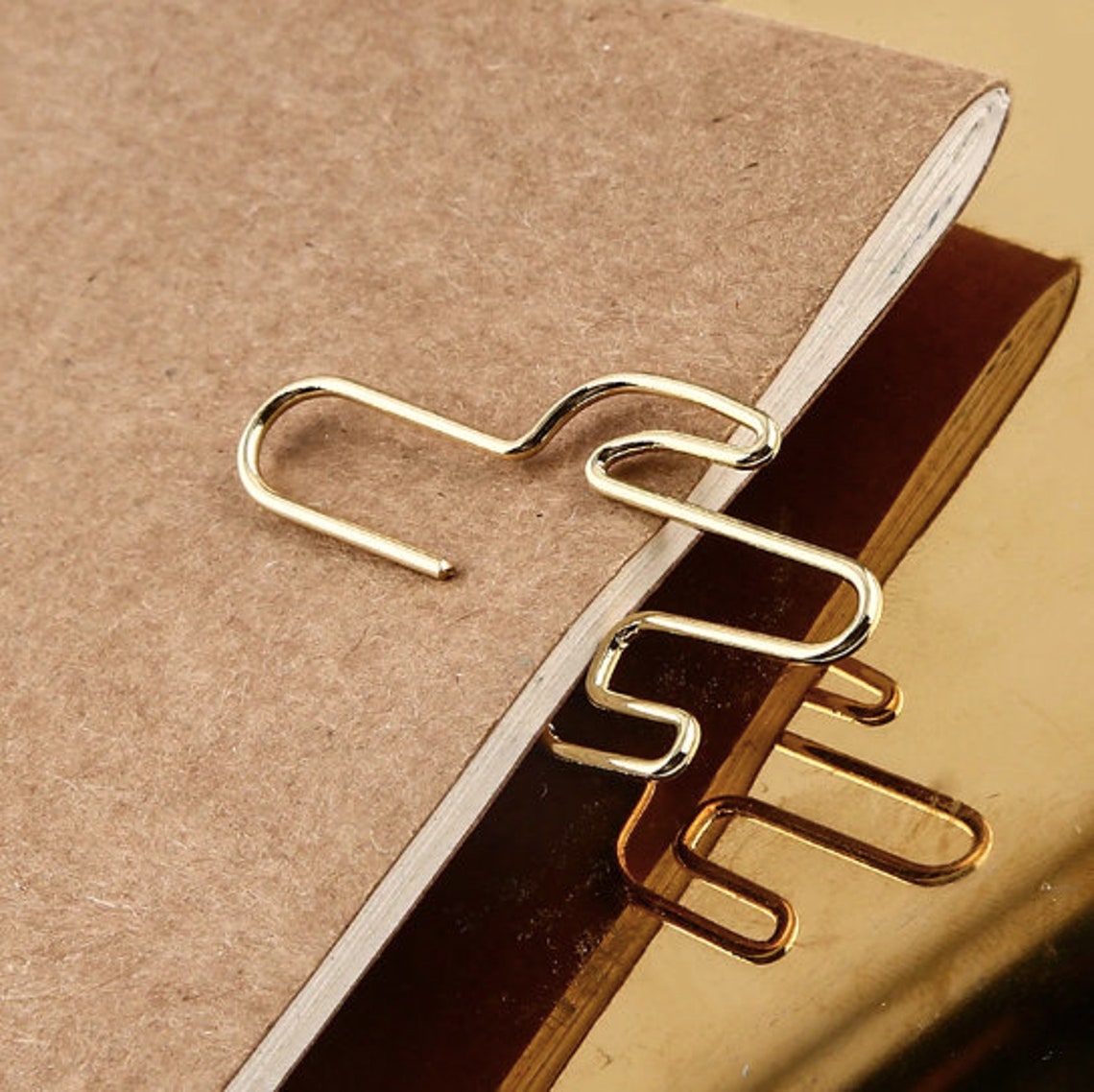 Pack of 8 Cute Multiple Shaped Metallic Paper Clips Paper Etsy