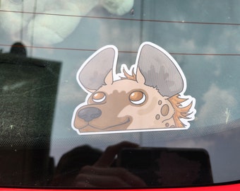 Hyena Peeker Sticker