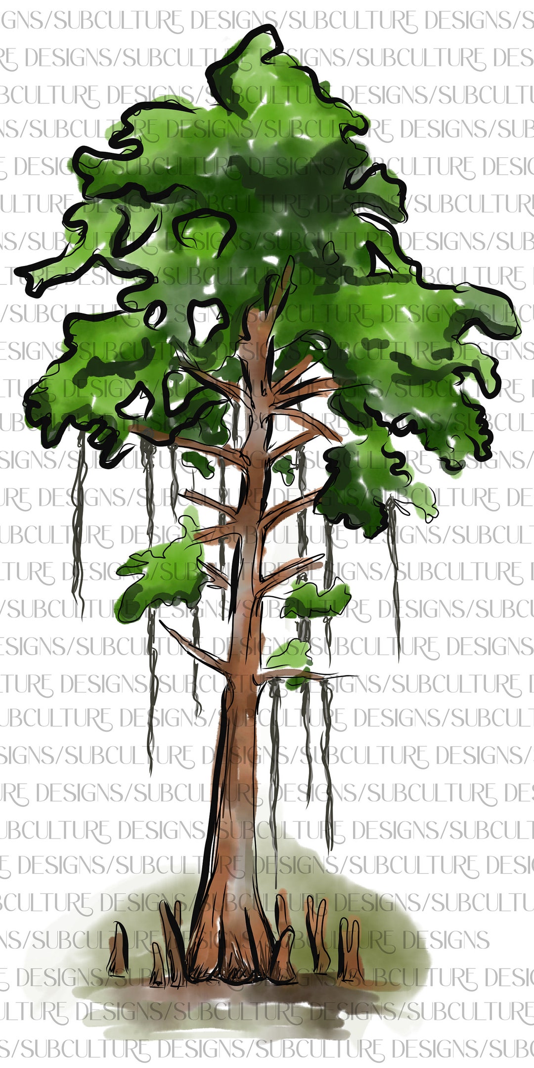Cypress Tree - Etsy
