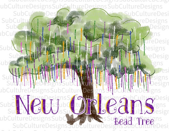 Mardi Gras Bead Tree