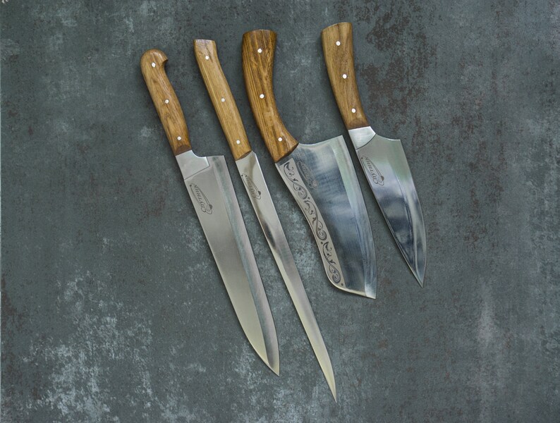 Personalized Kitchen Knife Set Fillet Knife Handmade Etsy