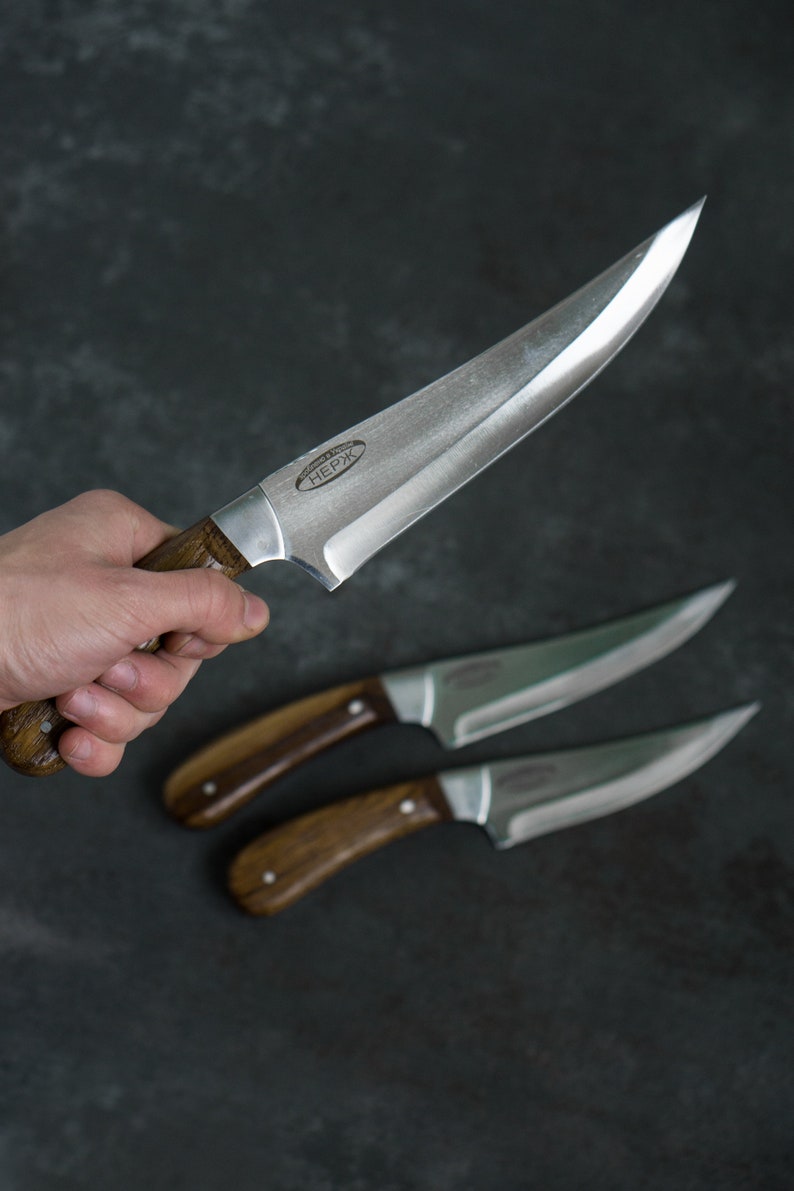 Personalized Kitchen Knife Set Turkish Set Knives Handmade Etsy