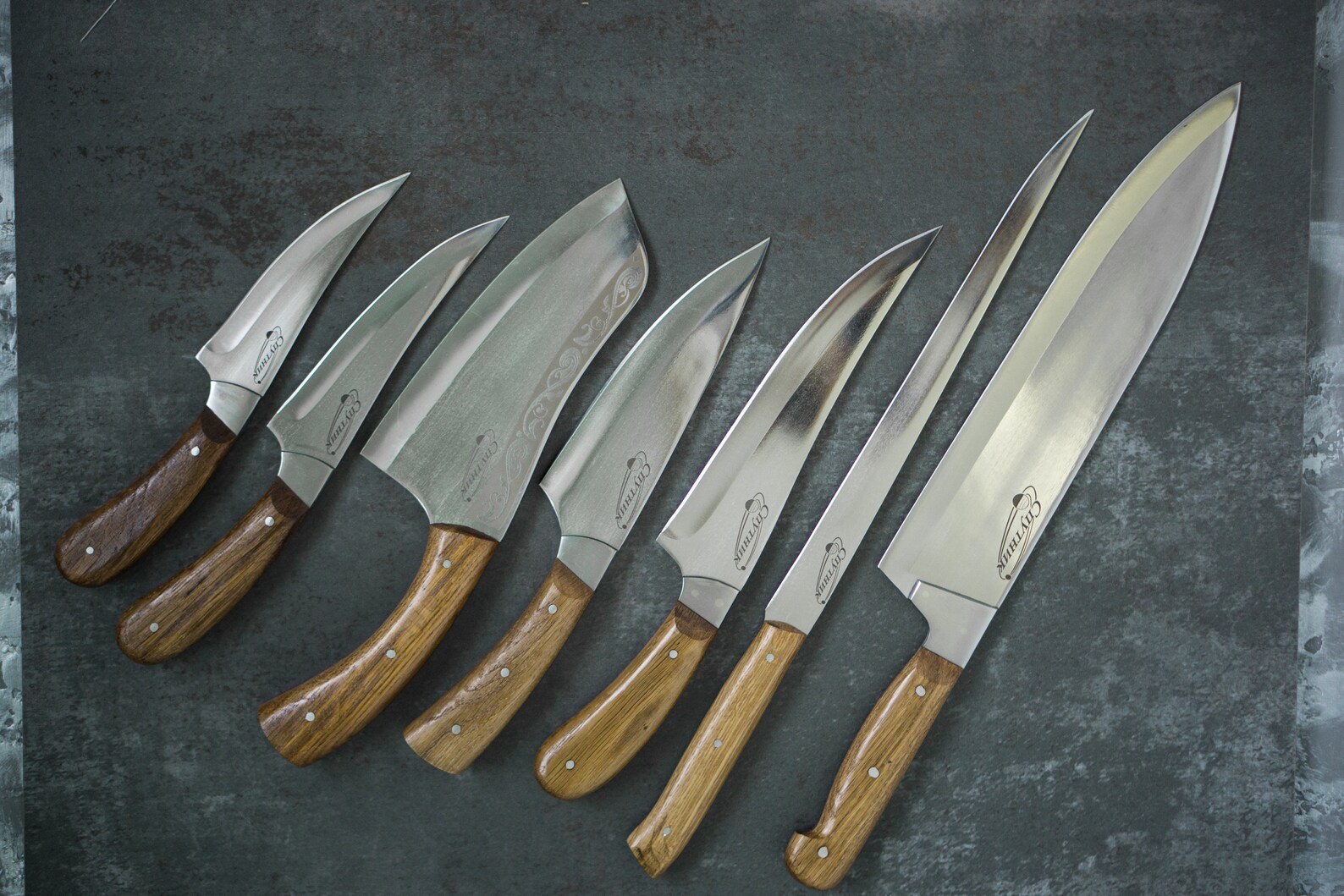 Personalized Kitchen Knife Set Custom Fillet Knife Turkish Etsy