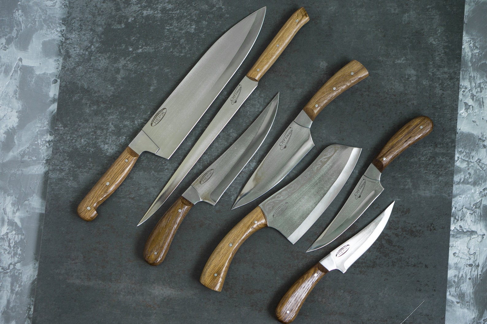 Personalized Kitchen Knife Set Custom Fillet Knife Turkish Etsy