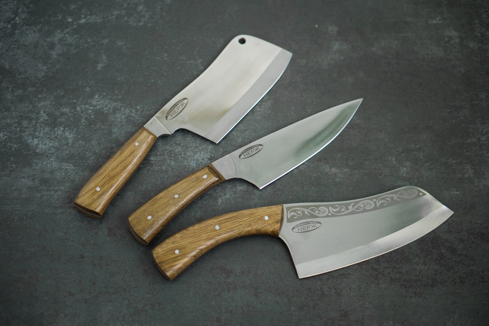Personalised Kitchen Knife Set Engraved Chef Knife Fixed Etsy