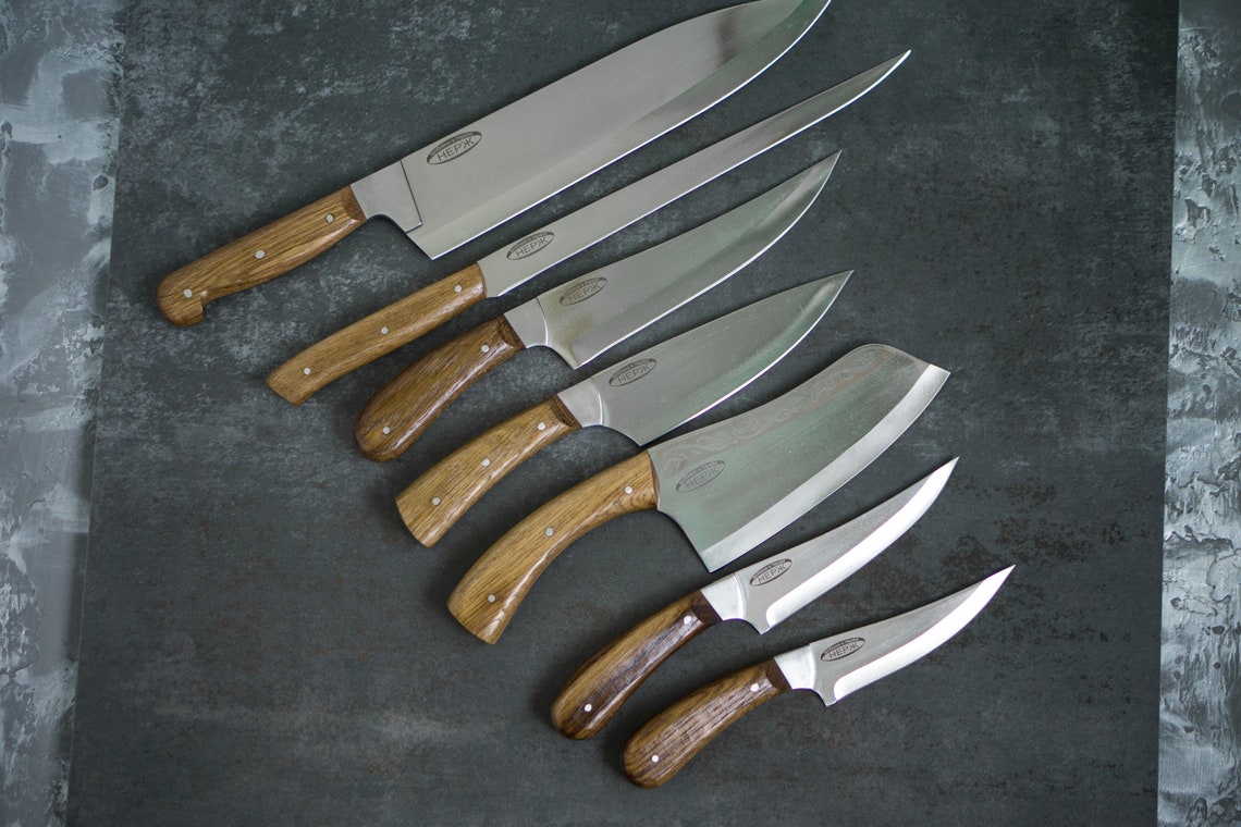 Personalized Kitchen Knife Set Custom Fillet Knife Turkish Etsy