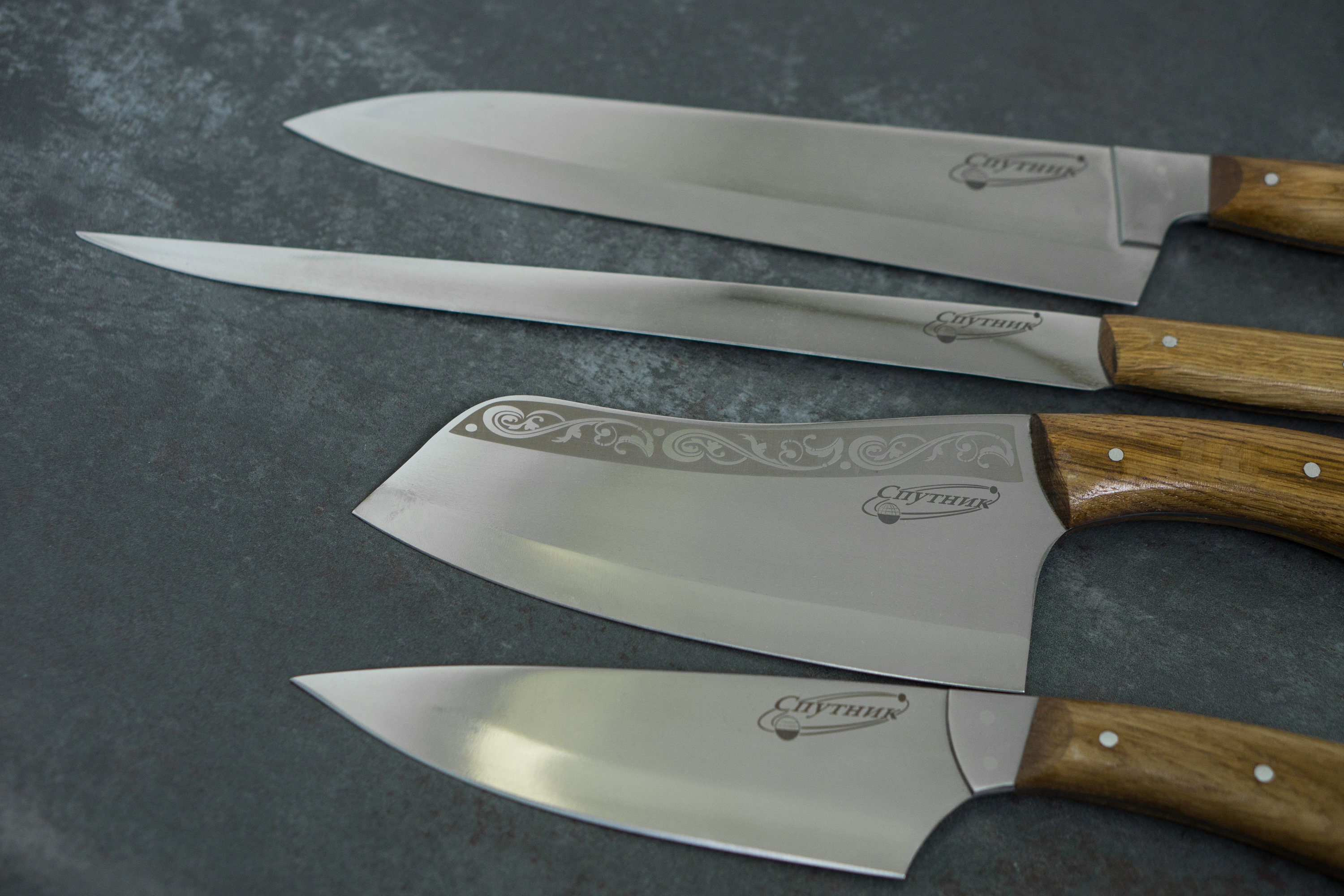 Personalized Kitchen Knife Set Fillet Knife Handmade Etsy