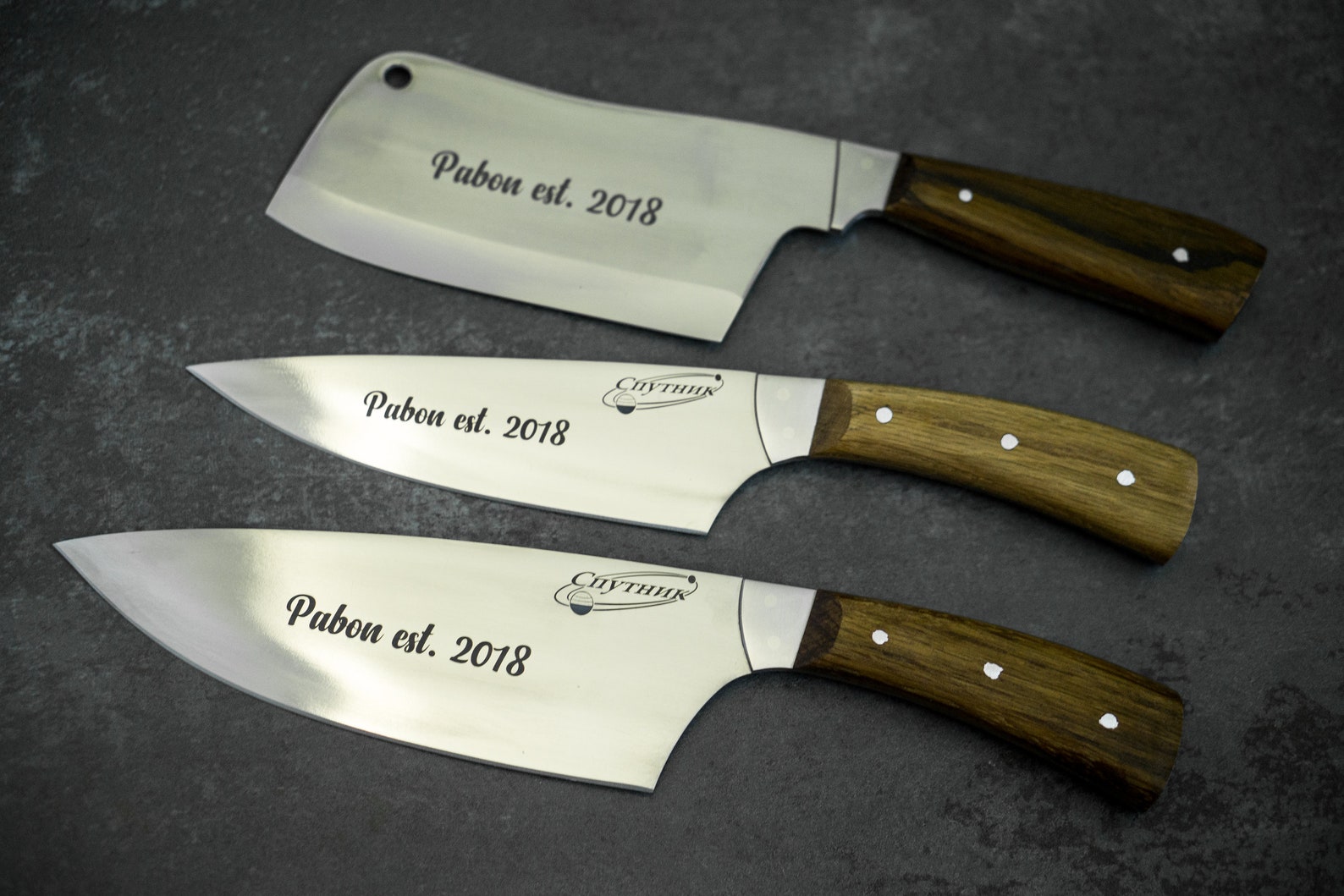 Engraved Kitchen Knife Set Personalized Cooking Gifts for Etsy