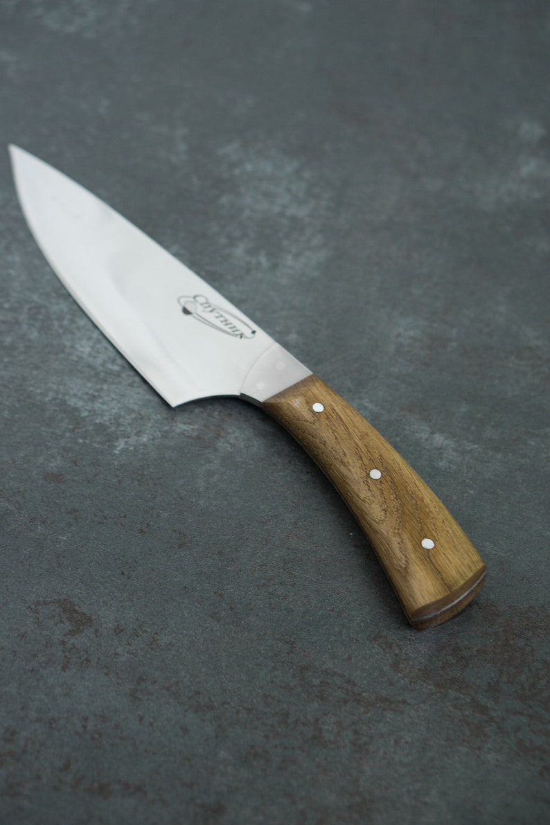 Engraved Chef Knife Kitchen Knife Handmade Bushcraft Knife Etsy