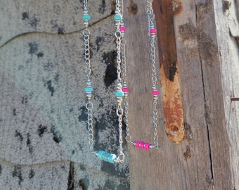 Turquoise beaded necklace