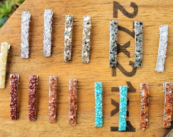 Druzy Hair Clips