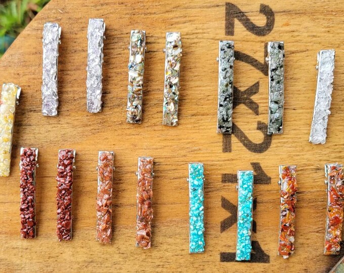 Druzy Hair Clips