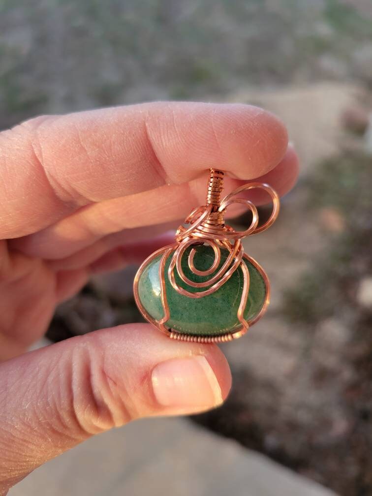 Copper wire deals pendant