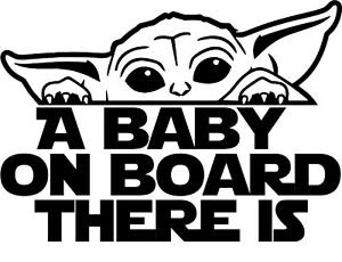 Baby Yoda Baby on Board Star Wars Grogu - Etsy