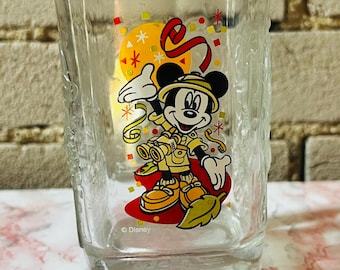 ミッキーマウスグラス、ヴィンテージディズニー、マクドナルド、ミレニアム、コレクターズドリンクグラス、2000年