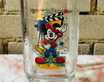 Micky Maus Glas, Vintage Disney, MacDonalds, Millenium, Epcot, Sammler Trinkglas, 2000
