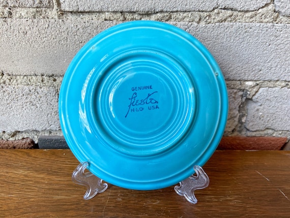 Fiestaware, Blue, Fiesta Dessert Plate, Salad Plate, Vintage