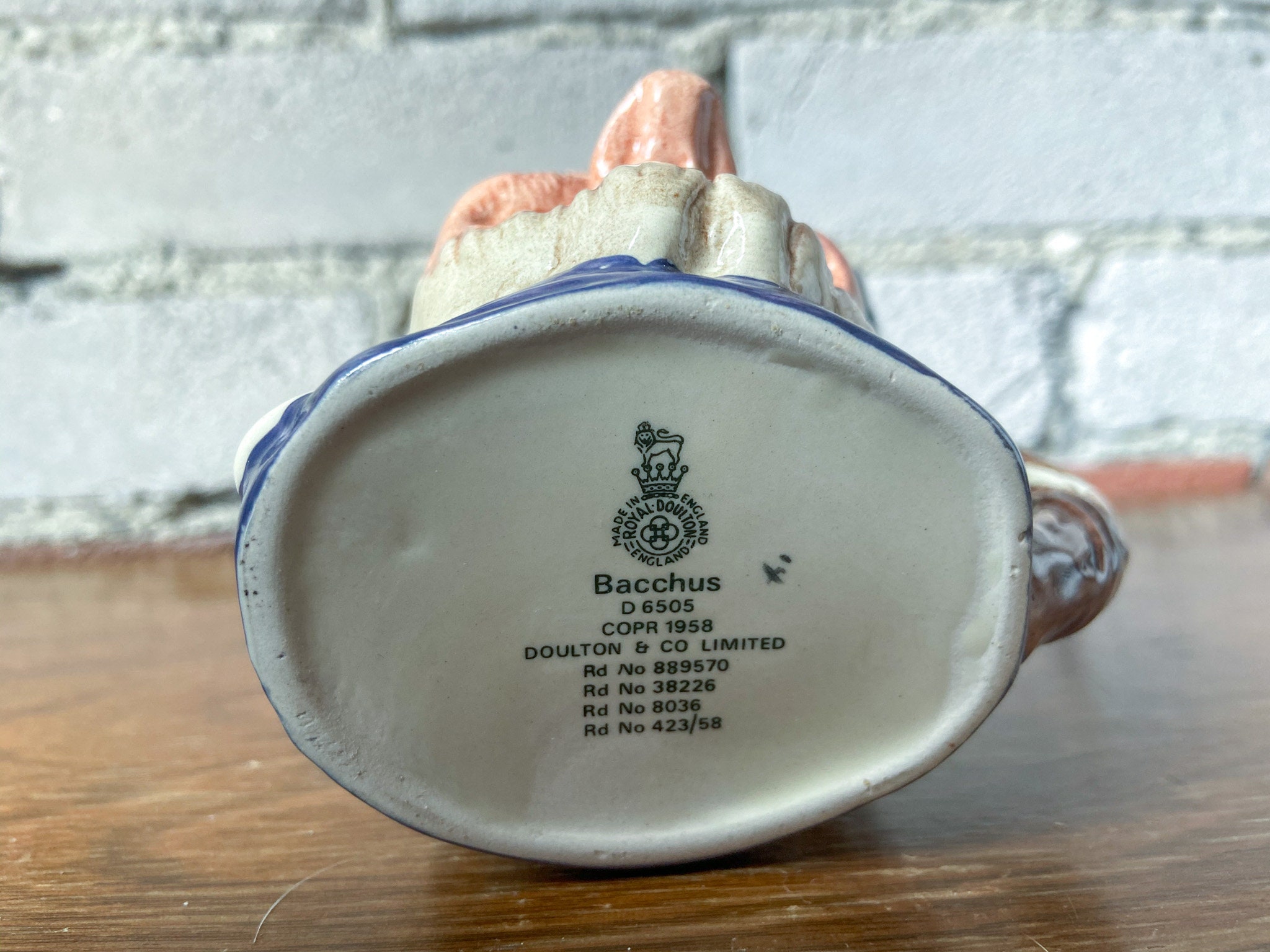 Bacchus, Royal Doulton, Toby Mug, Hand Painted, Vintage, England