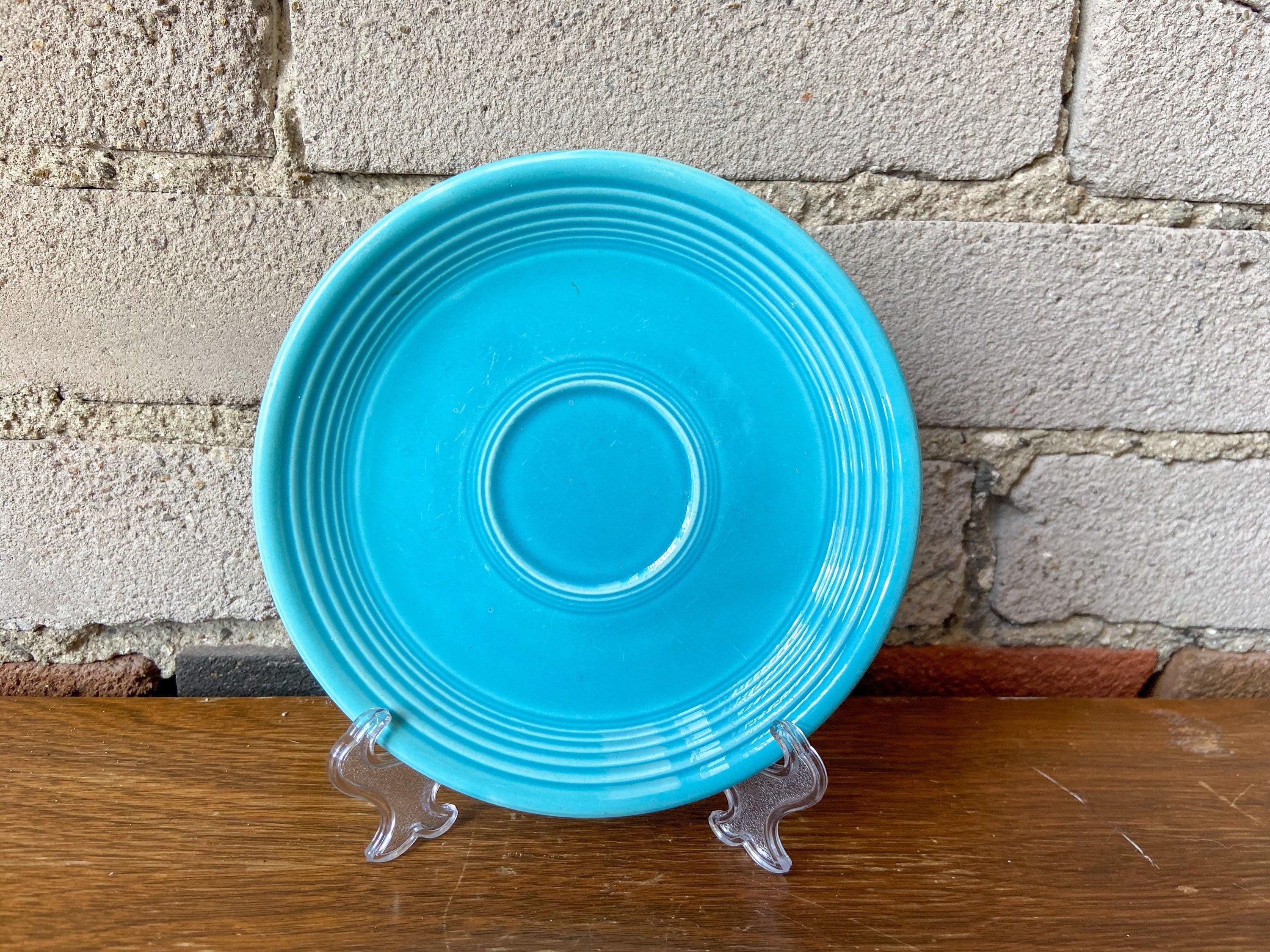 ヴィンテージ フィエスタウェア デザートプレート：ブルーアイアン