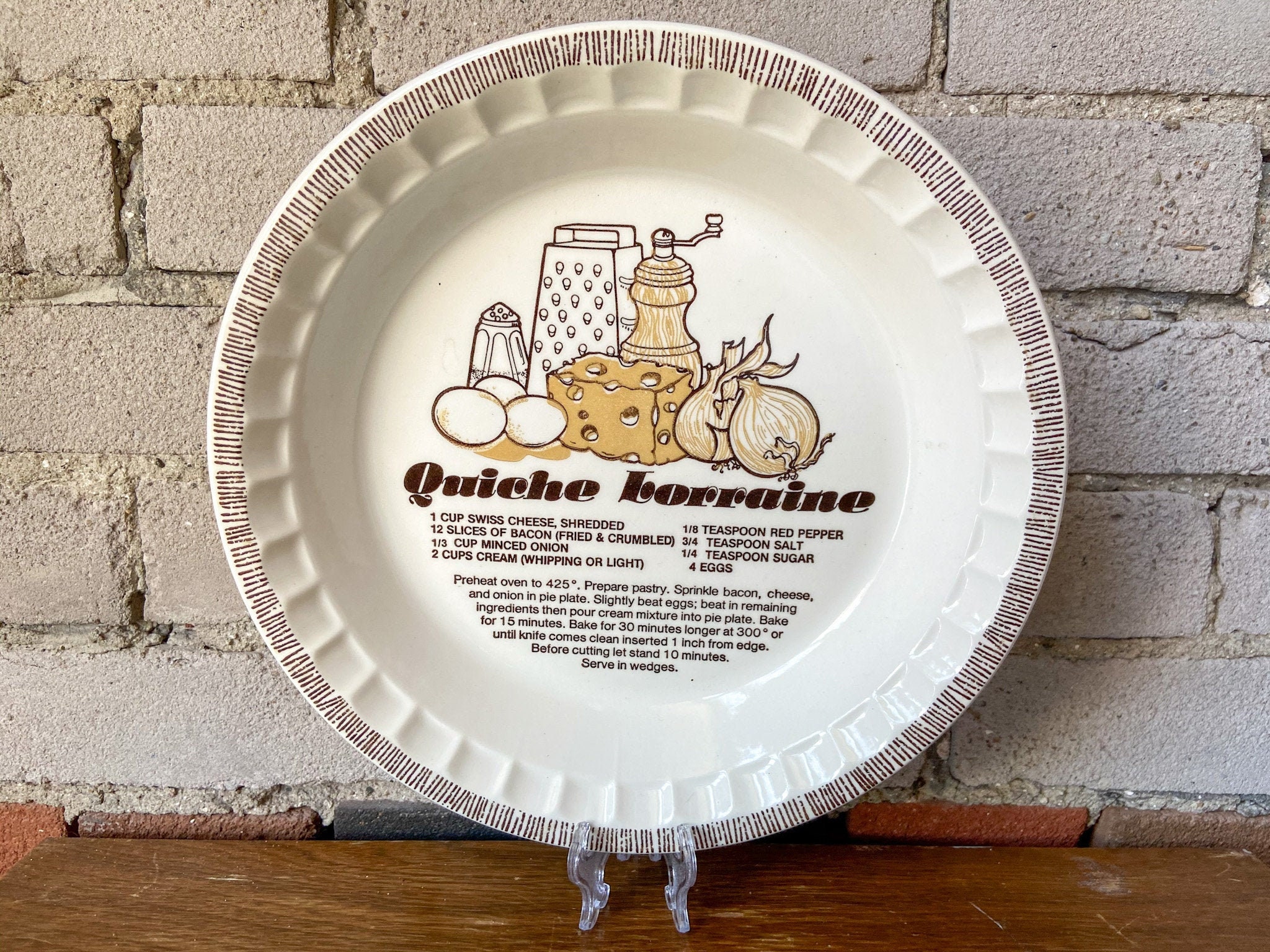 Quiche Lorraine Baking Dish, Round, Pie Plate, Recipe, 26cm - Main Image