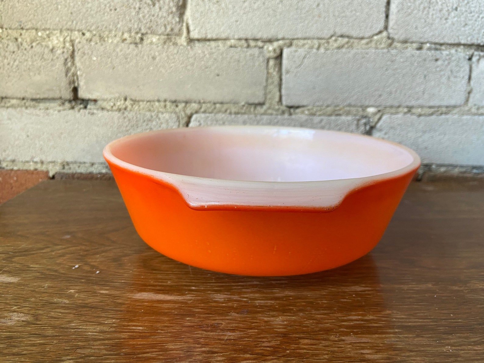 Fire King 437, Orange Ombre, Casserole Dish, Anchor Hocking, Milk Glass Etsy