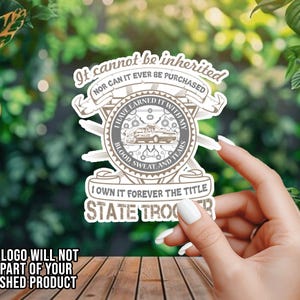 State Trooper - Vinyl Decal - Window Decal - Car Decal - Window Sticker