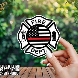 Fire Department Maltese Cross - Fire Department - Firefighter - Vinyl Decal - Window Decal - Car Decal - Window Sticker