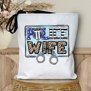 Police Wife Cuffs Tote Bag