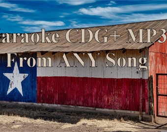 Karaoke de CUALQUIER canción Eliminaremos las voces y recibirás una canción CDG + MP3 que se puede reproducir en la mayoría de los reproductores de karaoke
