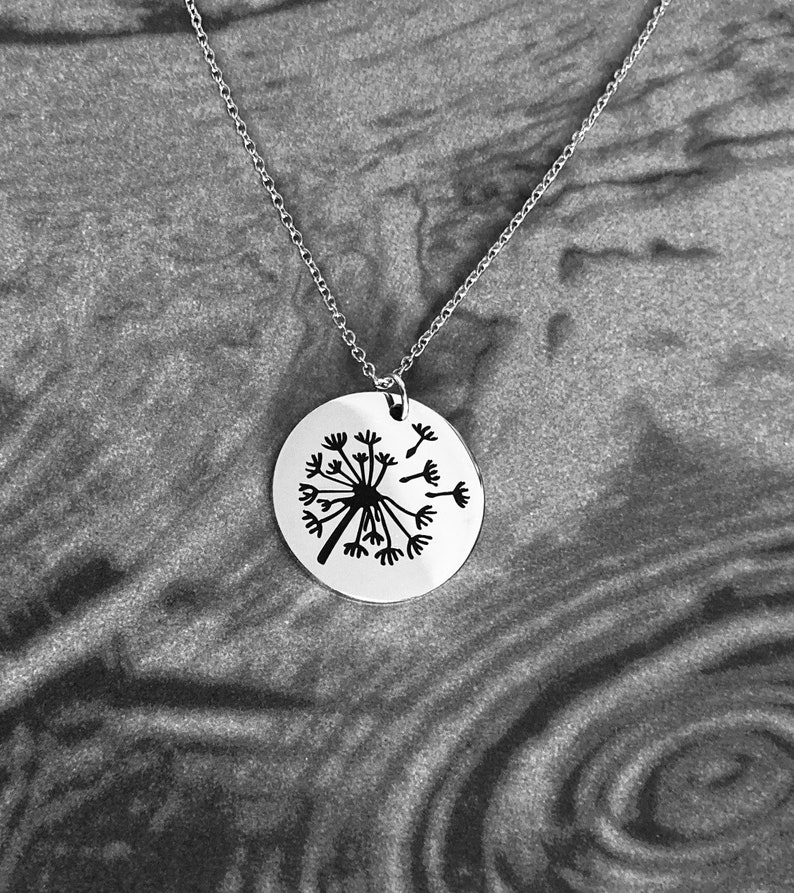 Faith Necklace Woman. Two Sided Faith Necklace. Let Go Let God Etsy