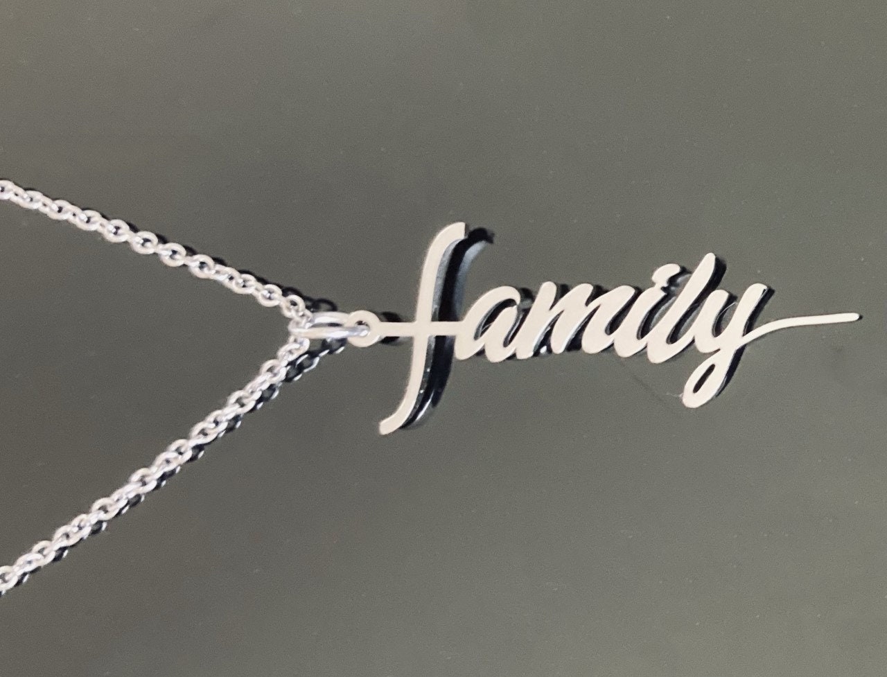 Women's Faith Cross Necklace Family Cross Necklace Etsy