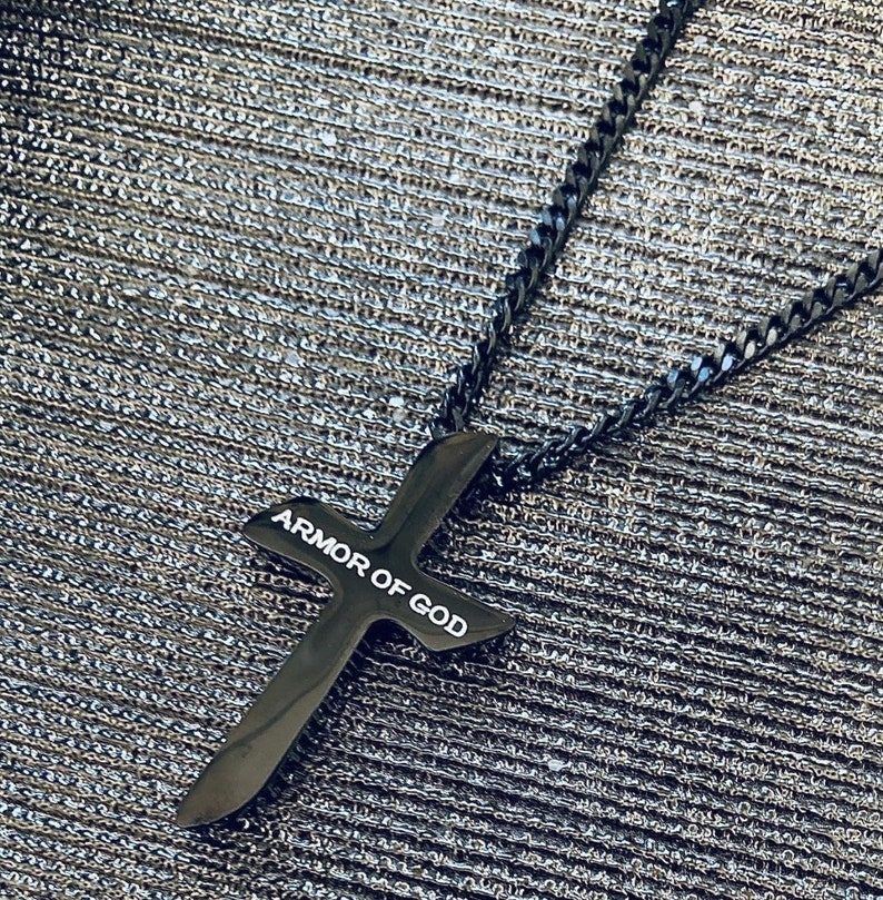 Men's Cross Necklace Religious Men's Giftcross Etsy