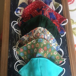 Face Mask. Fabric double faced face mask, comfortable and adjustable, different colors, different parterns, washable, colorful.