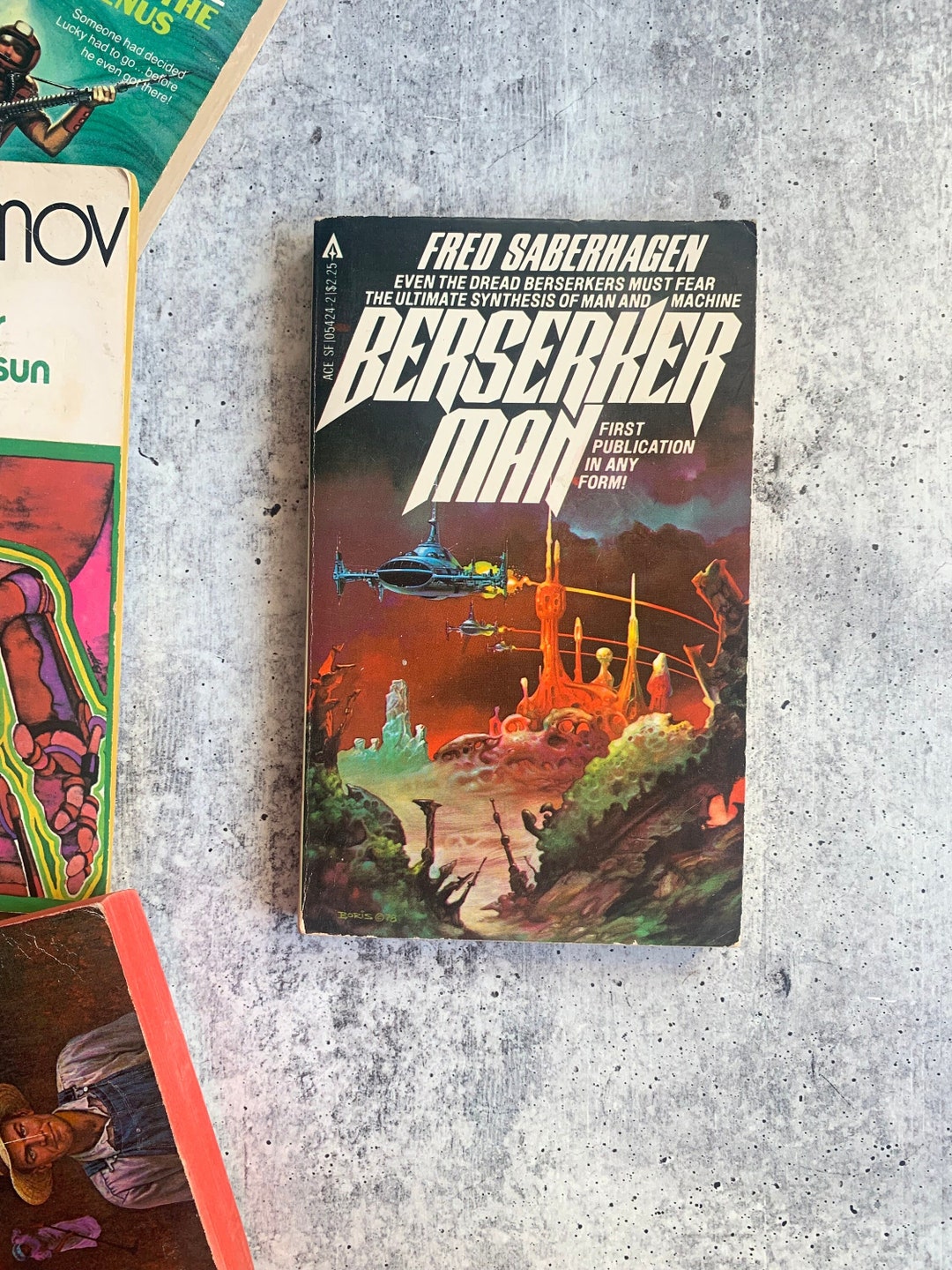 Berserker Man by Fred Saberhagen / Cover Art by Boris vintage 80s Sci