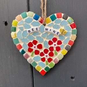 Heart mosaic, valentine gift