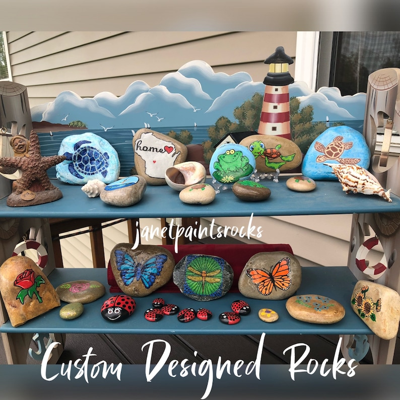 Custom Painted Rocks - Etsy