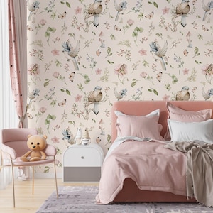 Sfondi per ragazza Thumbelina fiori farfalle rosa delicato