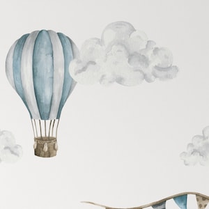 Stickers muraux avions ballons et nuages pour chambre d'enfant image 4