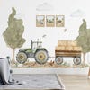 Wandtattoo Traktor Mit Namen - Personalisierbare Bauernhof Deko Für Kinderzimmer
