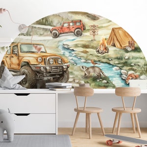 Wall sticker JEEP CAR offroad for boys